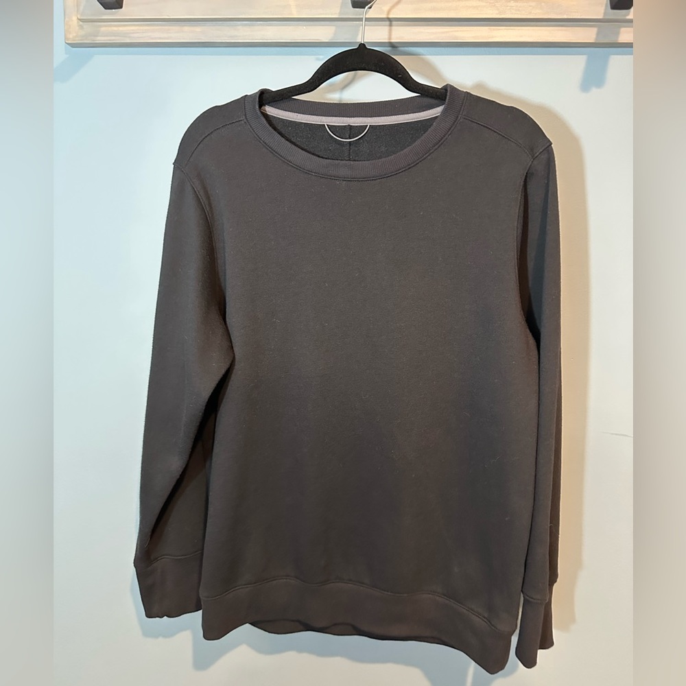Men's Cotton Fleece Crewneck Sweatshirt - All in Motion Deep Blue